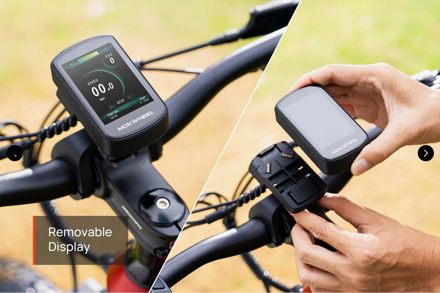 Mokwheel Obsidian 2.0 removable display