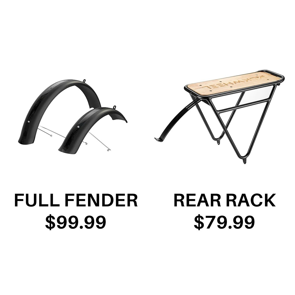 Mokwheel Full Fenders Rear Rack