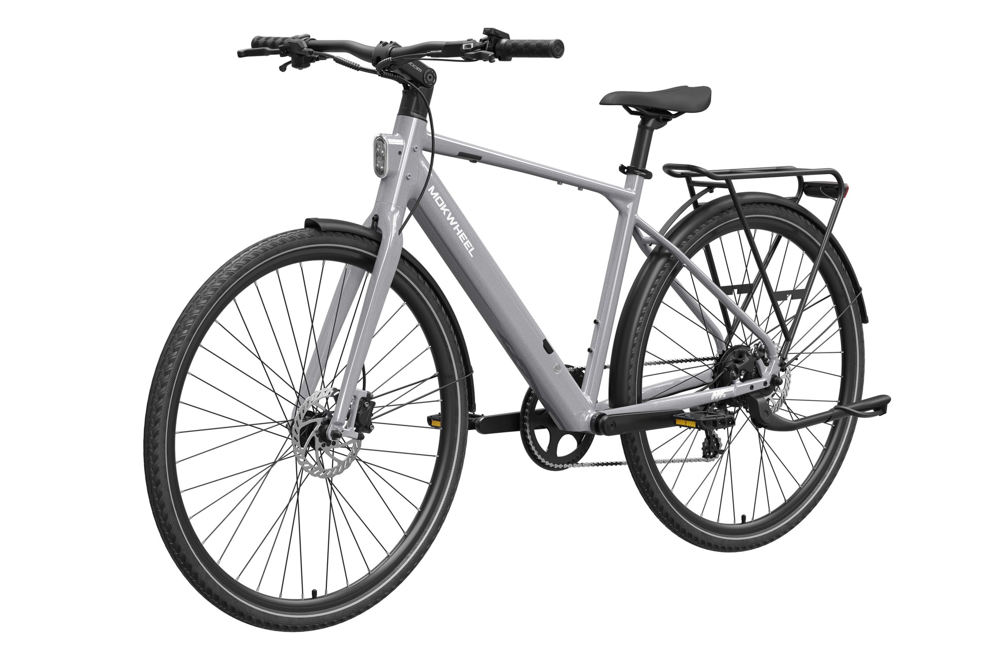 Mokwheel Flint grey electric bike detail shot