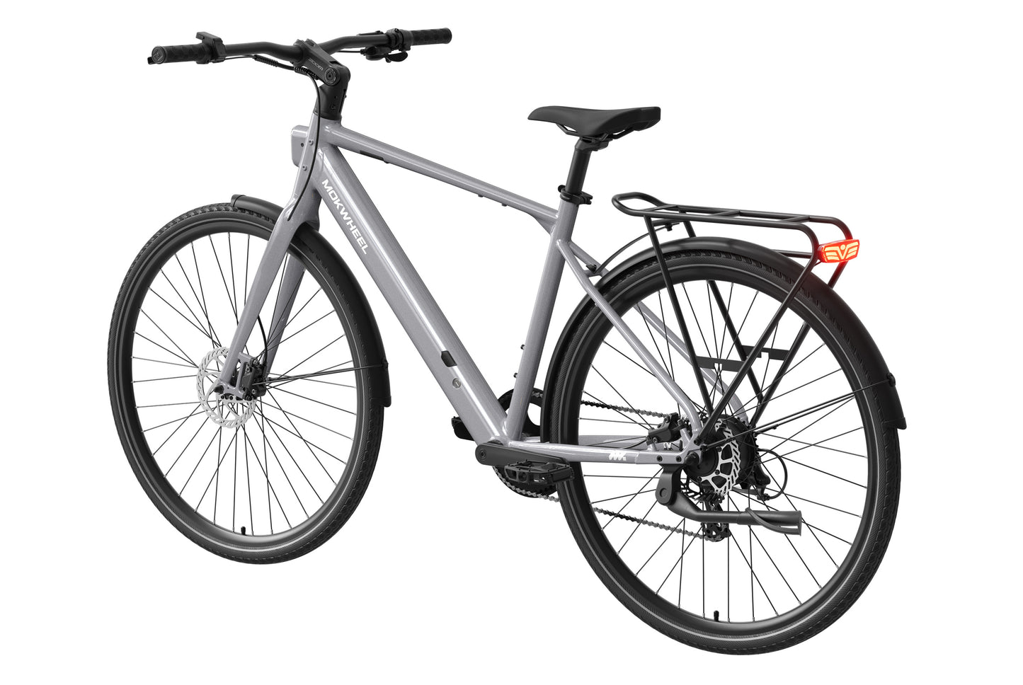 Mokwheel Flint grey e-bike angle view