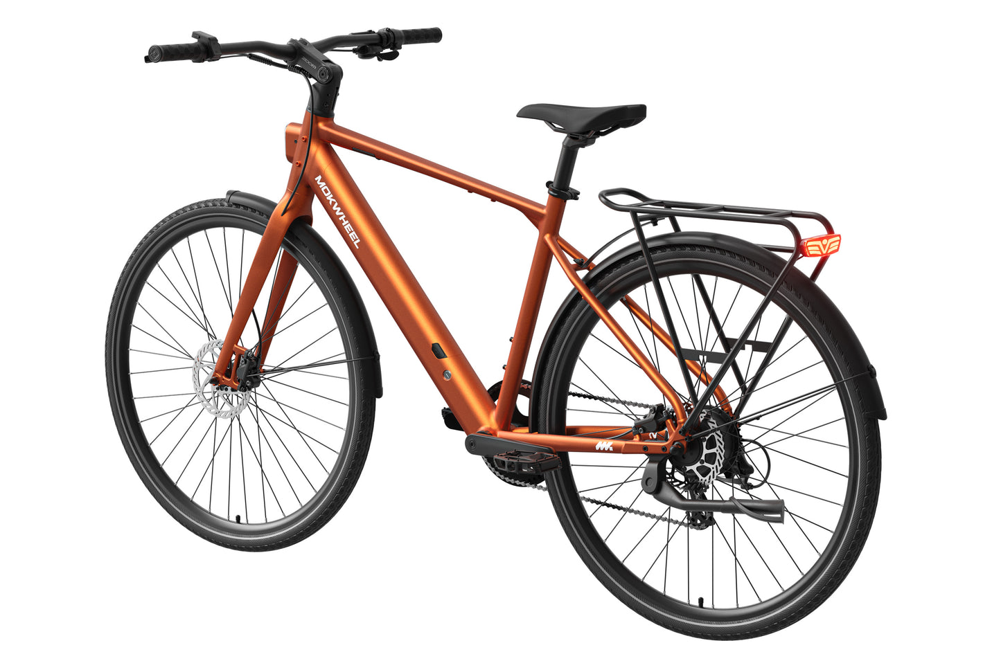 Mokwheel Flint orange – affordable, lightweight electric bike.