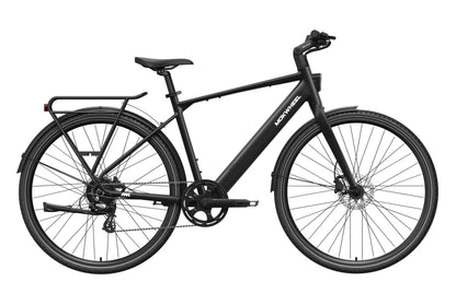 Mokwheel Flint Phantom Black electric bike – lightweight commuter ebike side view.