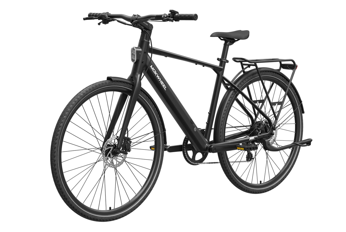 Mokwheel Flint Phantom Black detail – best affordable lightweight electric bike Portland.