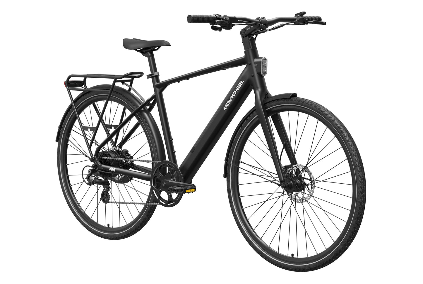 Black electric bicycle