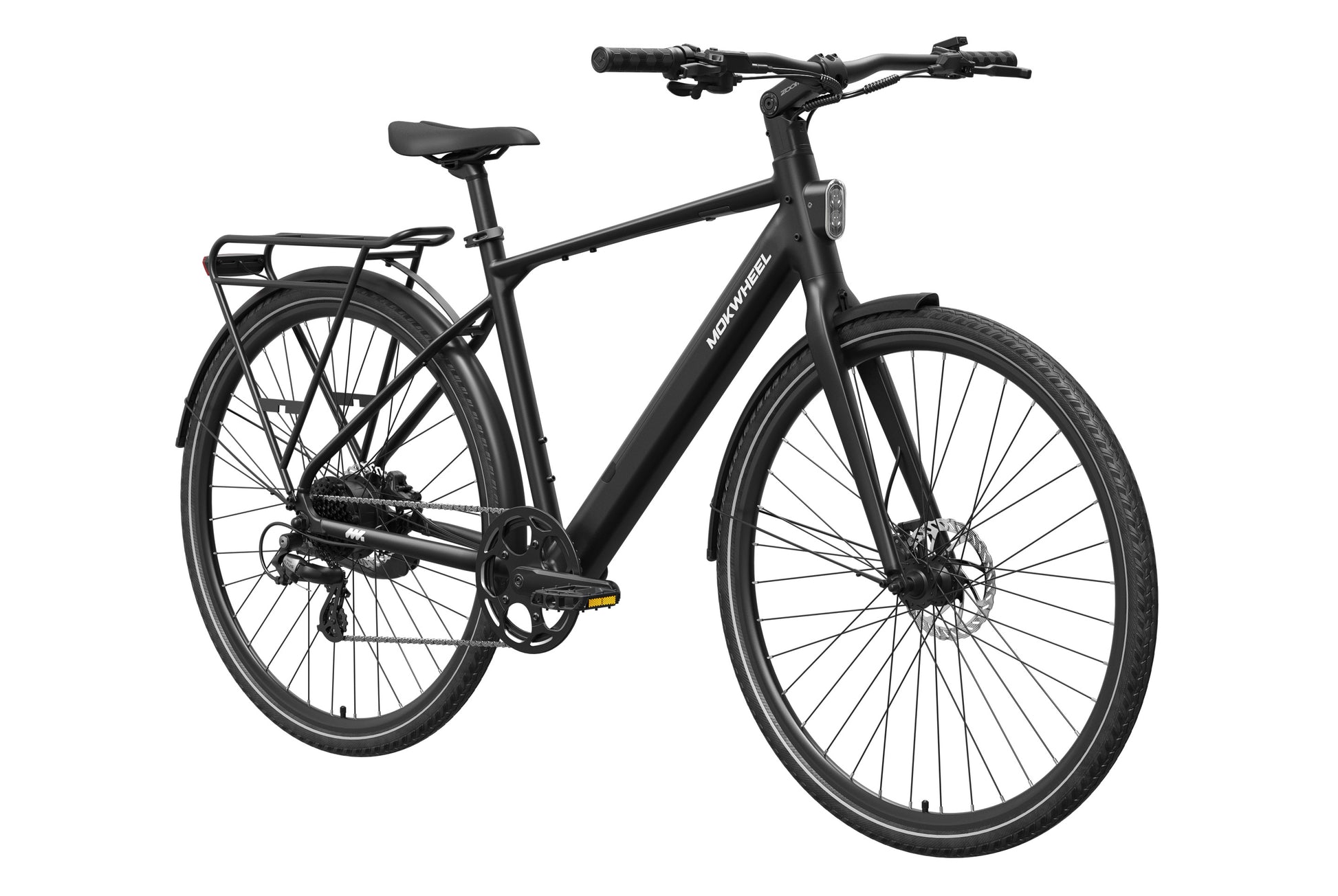 Black electric bicycle