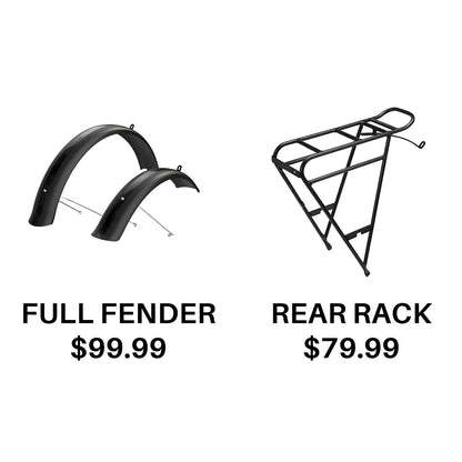 Mokwheel Full Fenders Rear Rack